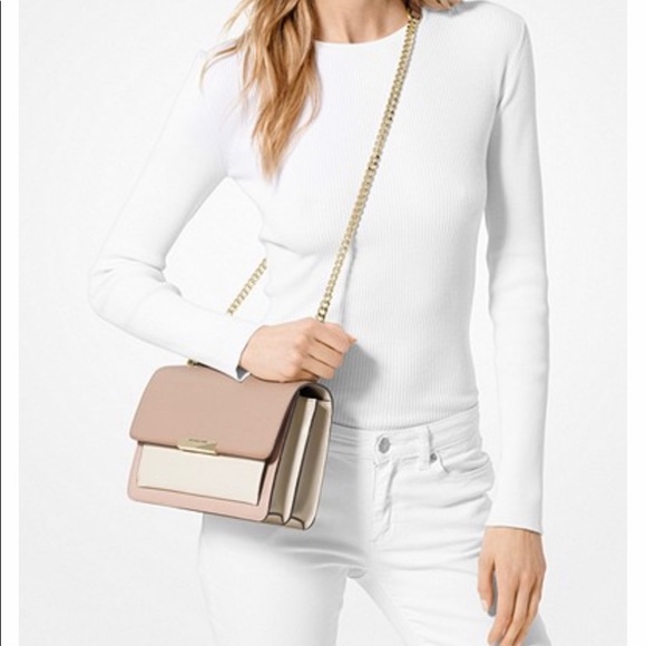 🎉HP🎉Michael Kors Jade TriColor Leather Crossbody - Picture 2 of 10